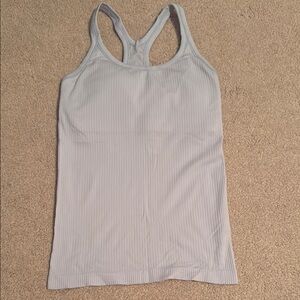 Lululemon Light Blue Ribbed Tank Top